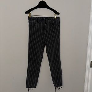 abercrombie stripe black jeans